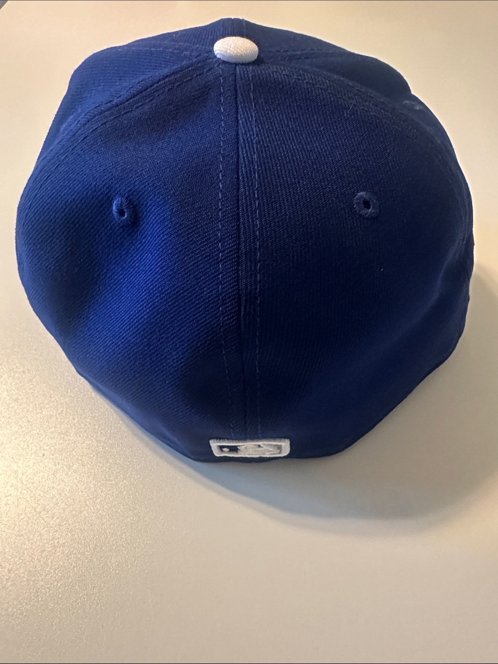 New Era Navy and White Fitted Cap with Raised 'B' Logo - Picture 3 of 6